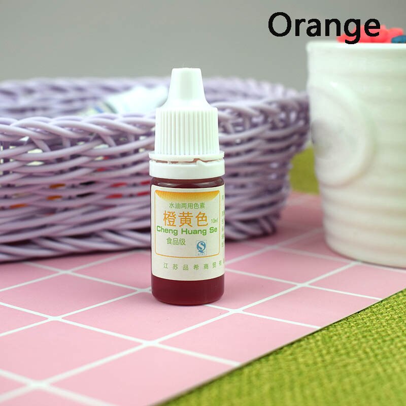 Färgning pigment slem kristall lera uv harts färgning vatten olja dubbel användning pigment gör det själv hantverk dag-ship: Orange