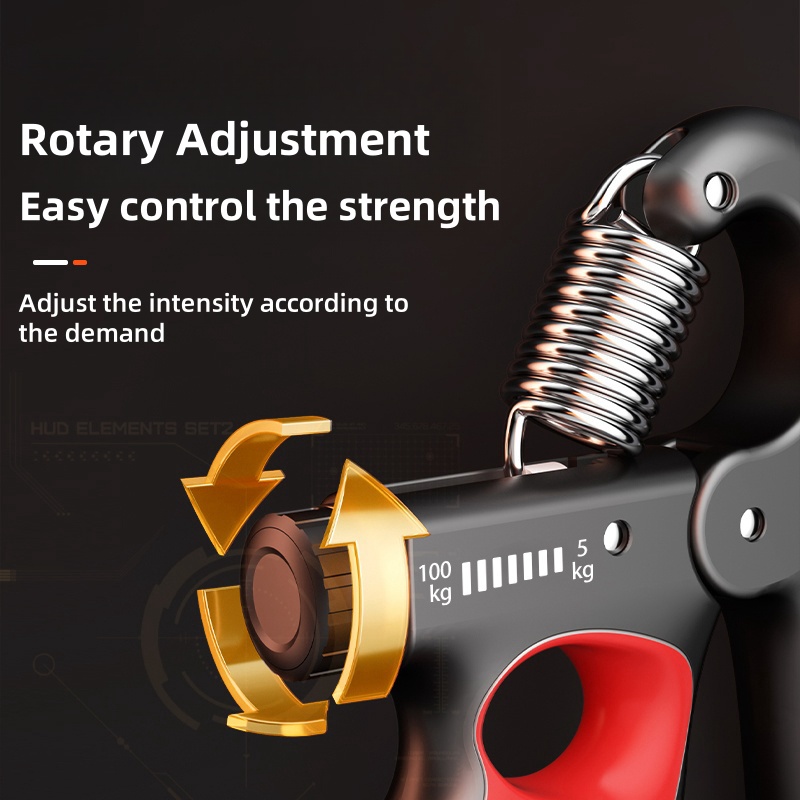 Grip Strengthener Gym Training Hand Exerciser Einstellbar 5-100 KG Fitness Unisex Finger Rehabilitation Training Hand Grip pesas