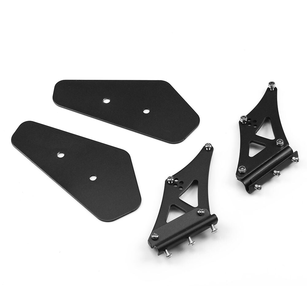 Rastp-Universele 53.15 ''Verstelbare Auto Spoiler Zwart Lichtgewicht Aluminium Achter Auto Sedan Gt Wing Racing Spoiler RS-LTB158