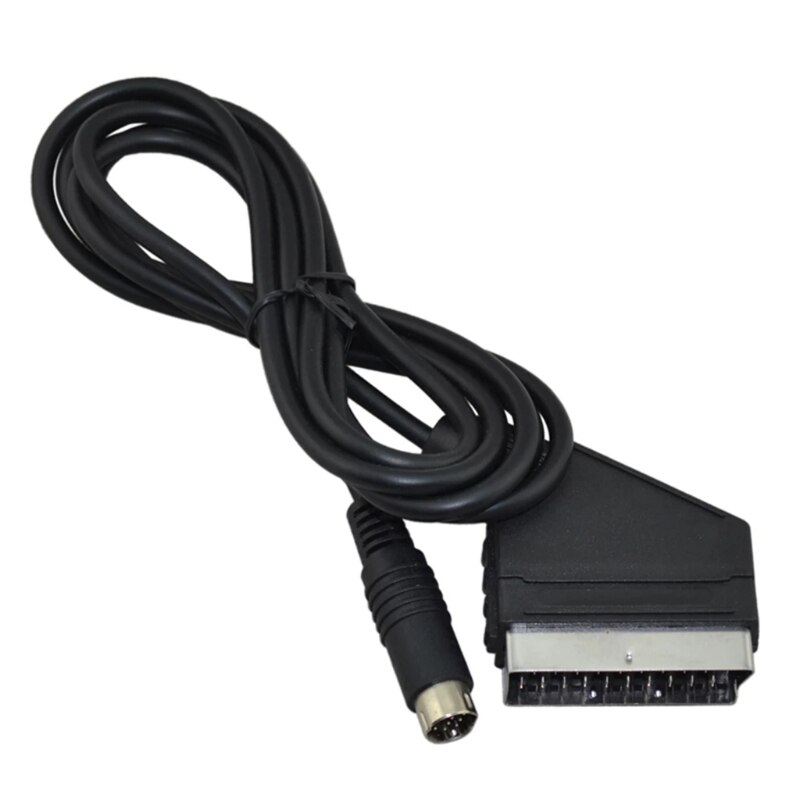 Replacement 1.8m RGB Scart Lead Cable Scart AV Cord Compatible with Saturn NTSC PAL