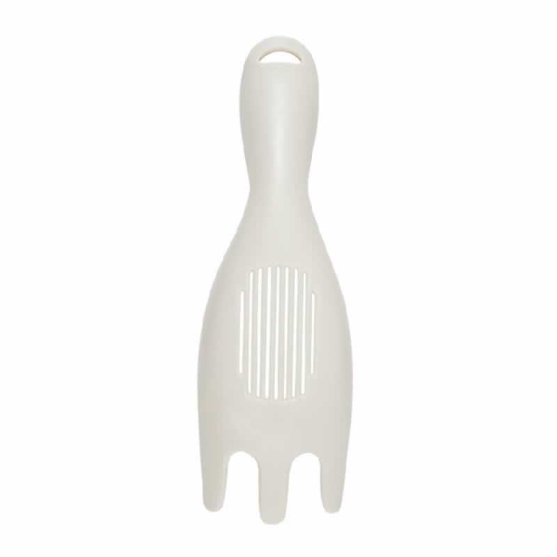 Multi-Functionele Rijst Zeef Wasmachine Plastic Zeef Lepel Rijst Sojabonen Wassen Tool Drainer Zeef Lepel Met Gat Keuken Tool: Beige
