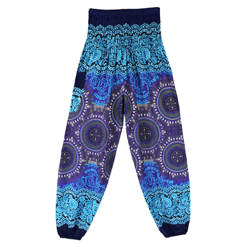 Yoga Hosen Frauen Hippie Harem Gedruckt Leggings Boho Hohe Taille Pantalone De Mujer Cintura Alta Calca Feminina Strand