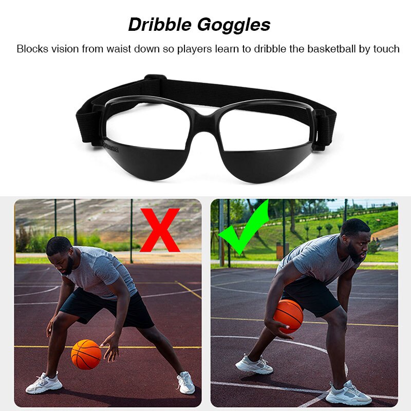 Basketball Dribble Skill Training Assistants Set of Dribbling Gloves Goggles Basketball Shooting Trainer Aid Equipment