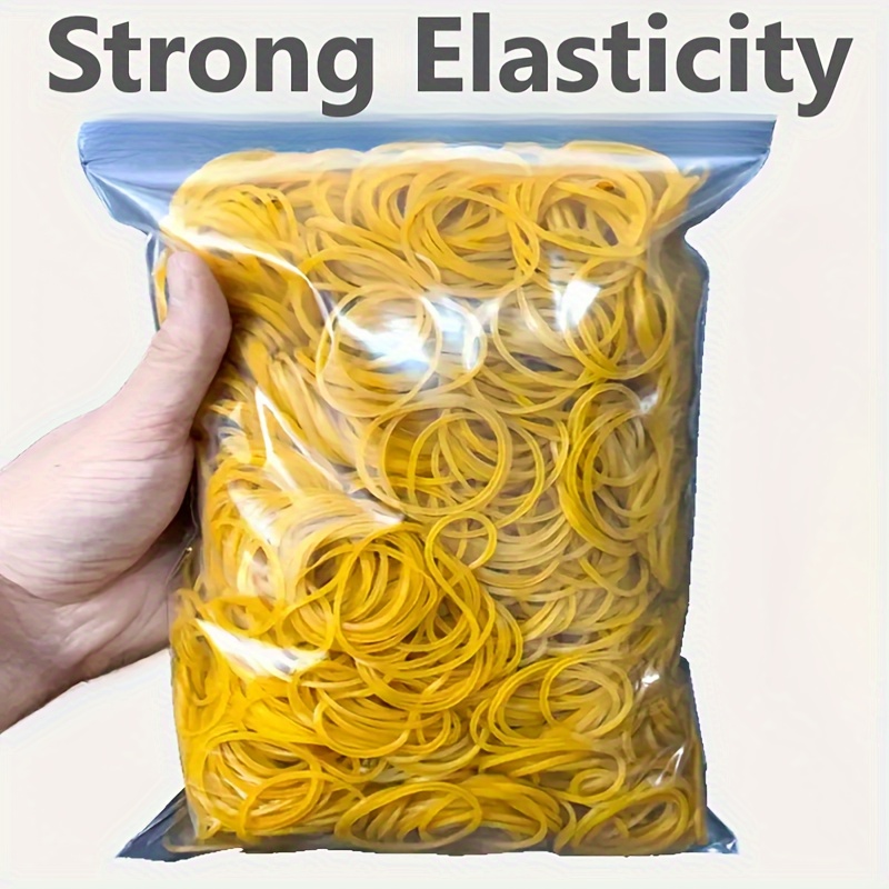 Elastico giallo ad alta elasticità - set da 100/300/666 pezzi, con diametro di 38 millimetri, gomma naturale resistente, adatto