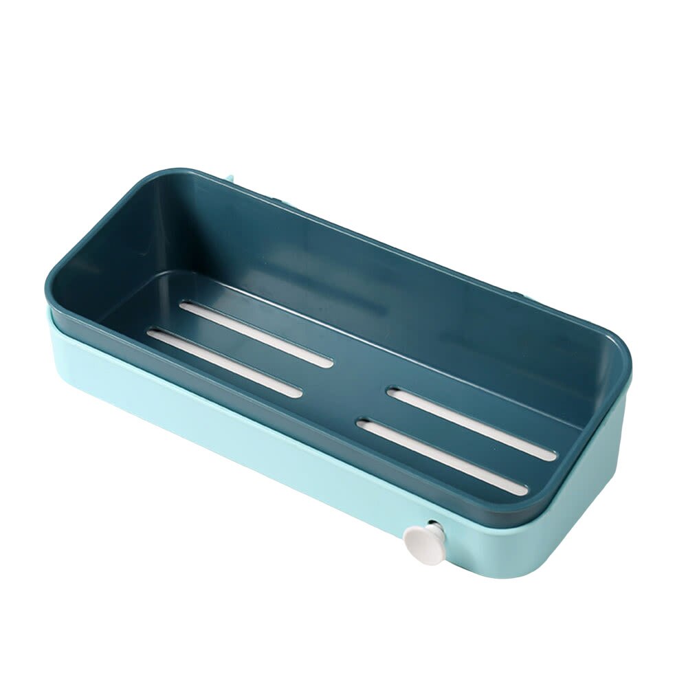 Bathroom Shelf Storage Shampoo Holder Kitchen Storage Rack Organizer Wall Shelf Bathroom Holder Shelves Corner Shower Shelf: Blue