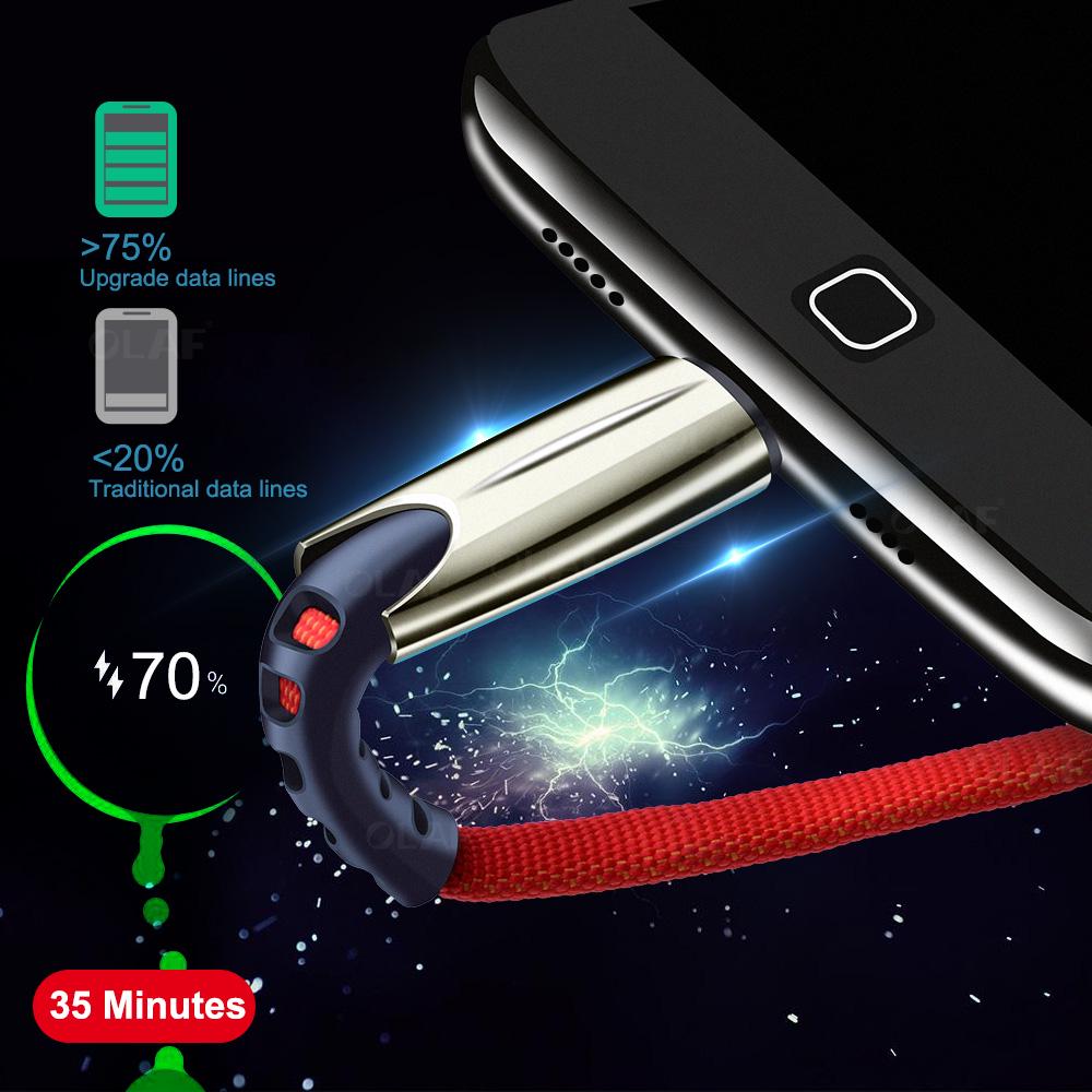 5A USB Tipo-C Veloce di Ricarica di Sincronizzazione di Dati del Cavo Micro USB Per Samsung S10 S9 S8 + S7 S6 bordo Nota 4 5 8 9 10 Pro In Lega di Zinco Cavo