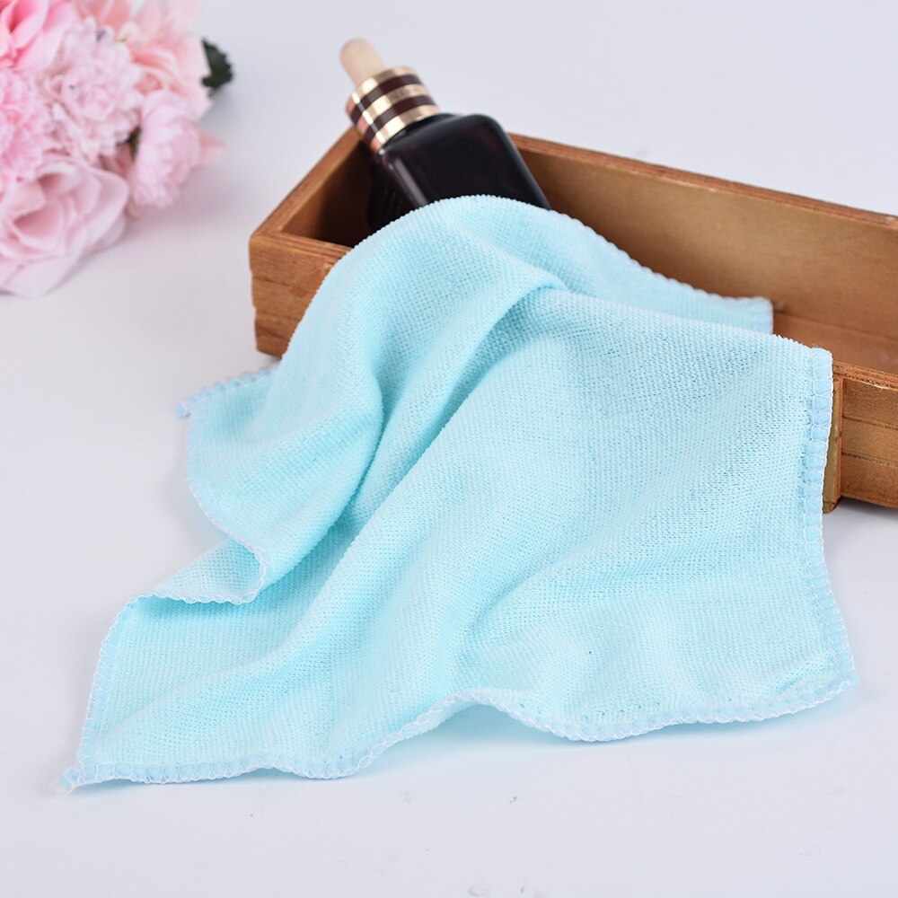 Urijk 1pc bilvask håndklæder plys mikrofiber vask tørre håndklæde stærk tyk plys polyester fiber rengørings håndklæde køkkenværktøj: Blå / 30 x 70cm