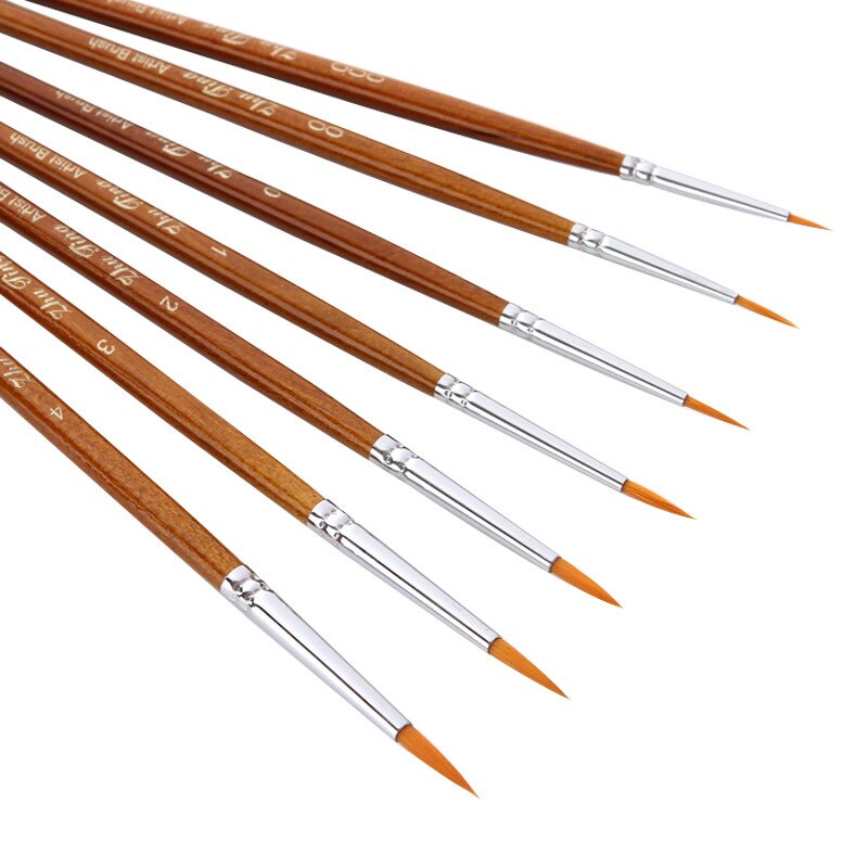 Painting Tools 7pcs/set Art Painting Brushes Acrylic Oil Watercolor Artist Paint Brush Dulcet Art Painting Tools#y30
