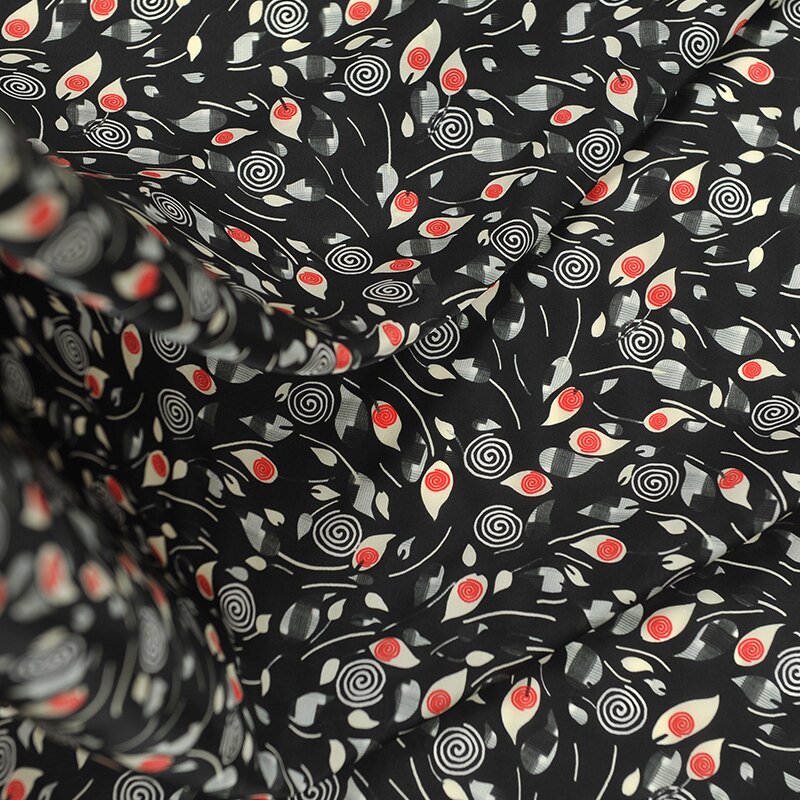 Mulberry silk double joe fabric cloth per meter 19mm wide 113cm soft clothing dress shirt fabric for women express