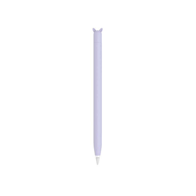 For Apple Bunny Ear Pen Case 1st And 2nd Generation White/Pink/Purple/Orange/GreenFull Coverage Ensures Excellent Protection: purple 1 generation