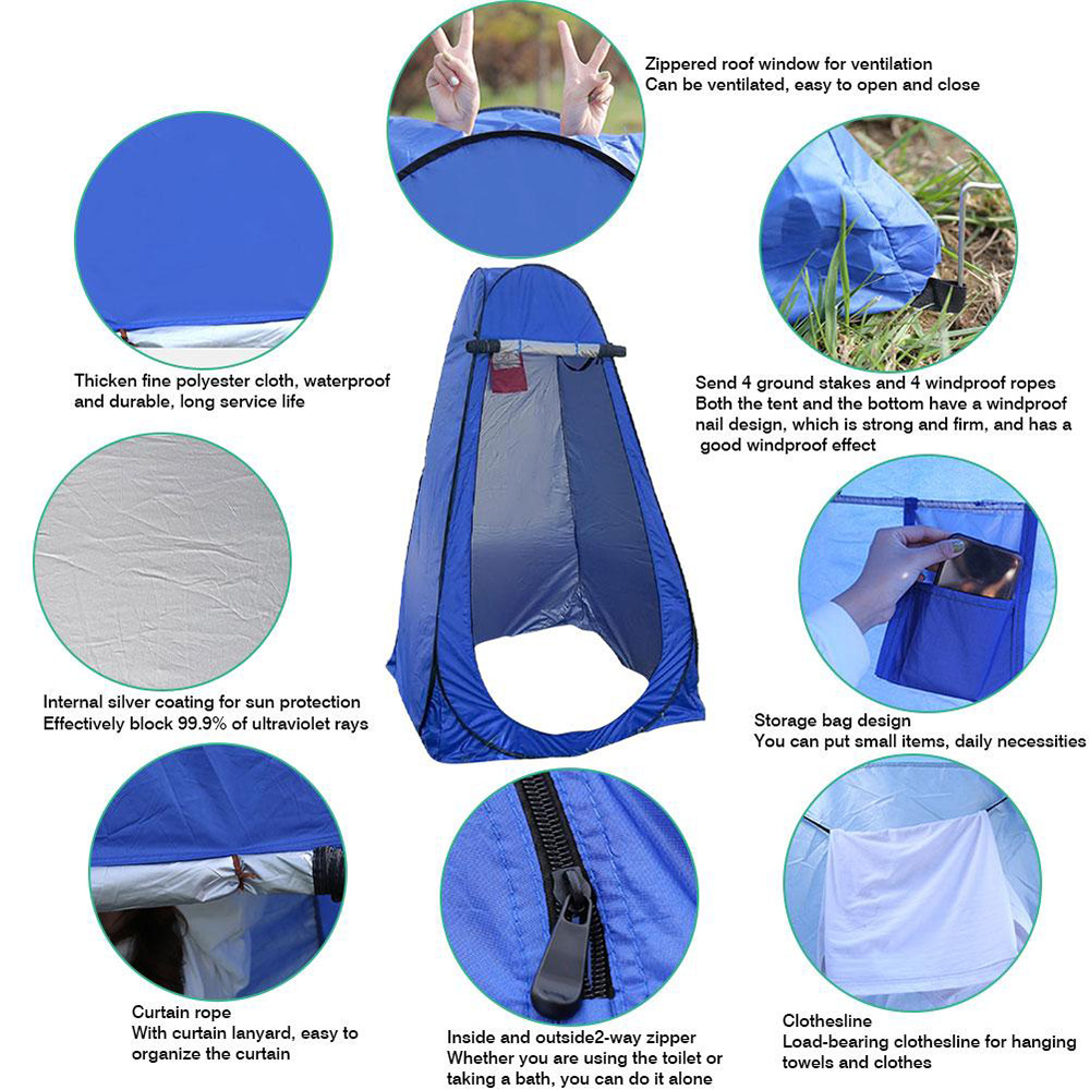 Tragbare Outdoor Camping Zelt Dusche Zelt Einfache Bad Abdeckung Ändern Umkleidekabine Zelt Mobile Toilette Angeln Fotografie Zelt