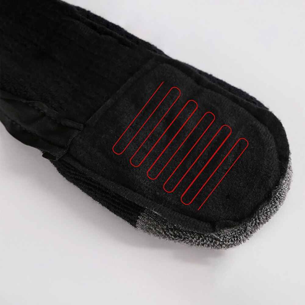 Unisex Winter Heated Socks With Battery Rechargeable Temperature Adjustable Electric Carbon Fiber Heating Warm Feet Cotton Sock