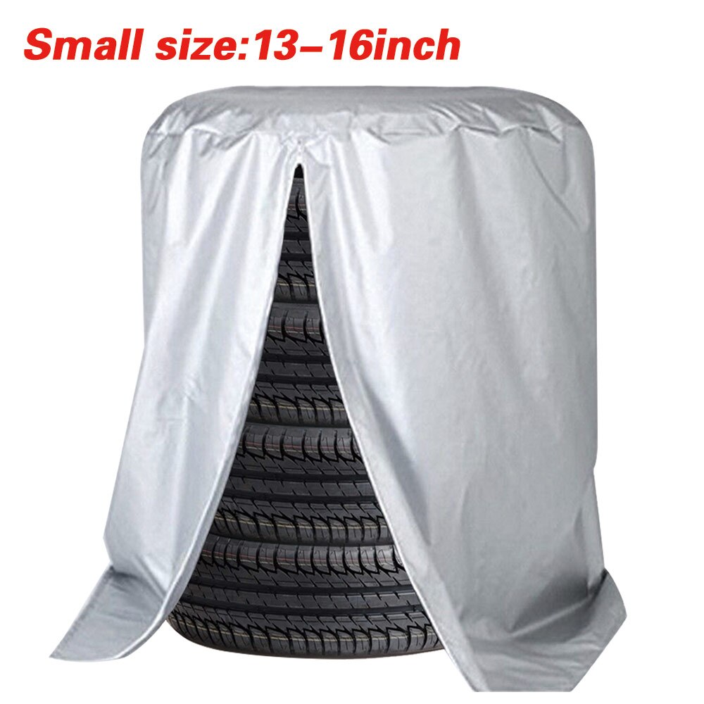 Zilver/Zwart Wiel Protector Auto-Cover Autoband Opbergtas Seizoensgebonden Cover Band Hoge Materiaal Rits Tire Tas: Silver S size