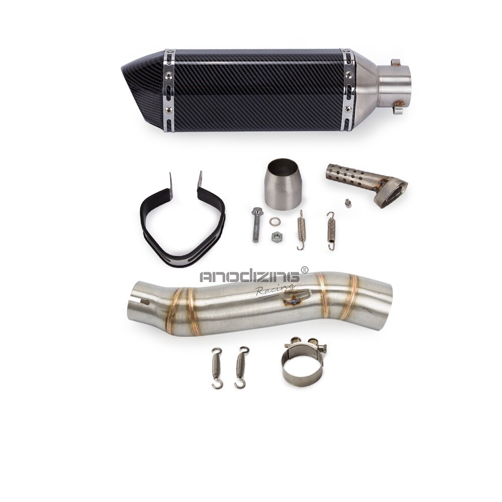 Motorfiets Uitlaatsysteem Slip Op Midden Pijp Link Uitlaat Voor Honda CB300F CBR300R CBR300 Slip-On met Uitlaat
