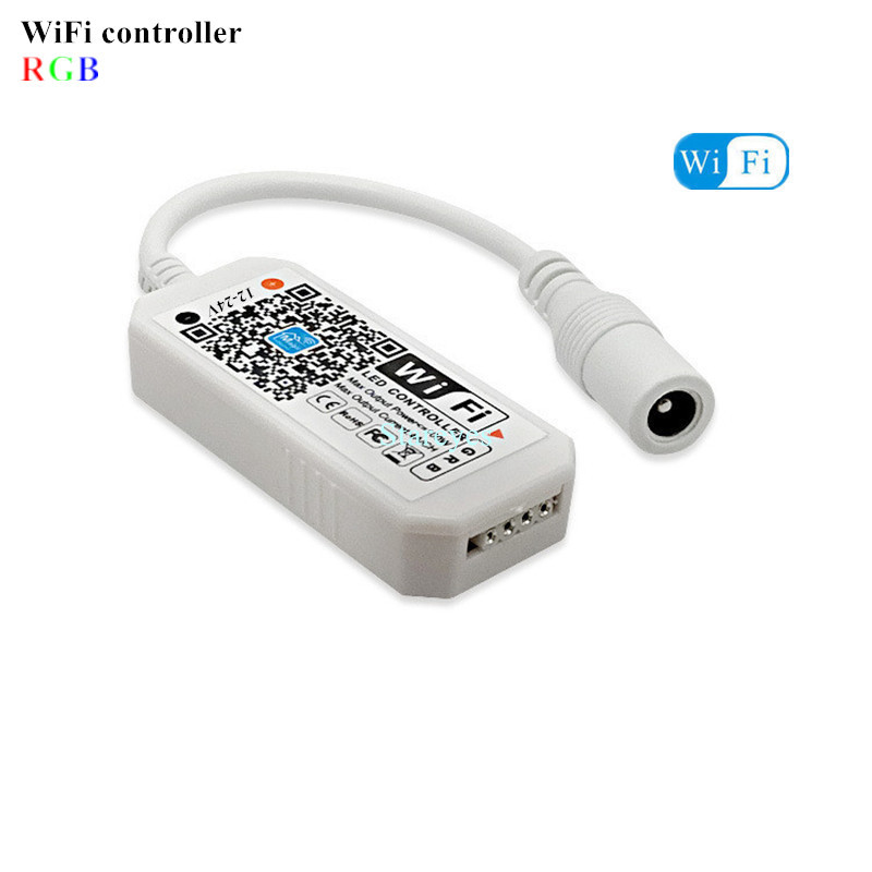 Magic Home WiFi Wireless Remote Controller Dimmer DC12V 24V Single color RGB RGBW Remote Alex Tuya Control For LED Strip: Blue