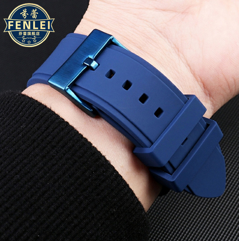 Para guess pulseira de relógio w0247g3 w0040g3 w0040g7 série azul masculino 22mm pulseira de relógio de silicone esporte à prova dwaterproof água pulseira de borracha