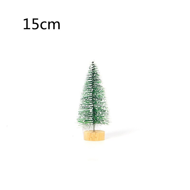 Mini Christmas Tree Pine Needles Flocking Christmas Cedar Tree Shopping Mall Home Party Desktop Christmas Decoration: 15cm