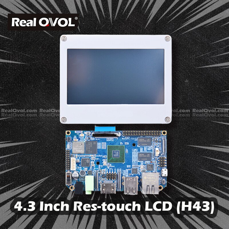 RealQvol FriendlyELEC H43 4,3 zoll Touchscreen Widerstand berühren Anzeige für sehr klein6410 Mini6410 sehr klein210 Mini210S Nanopi NanoPC