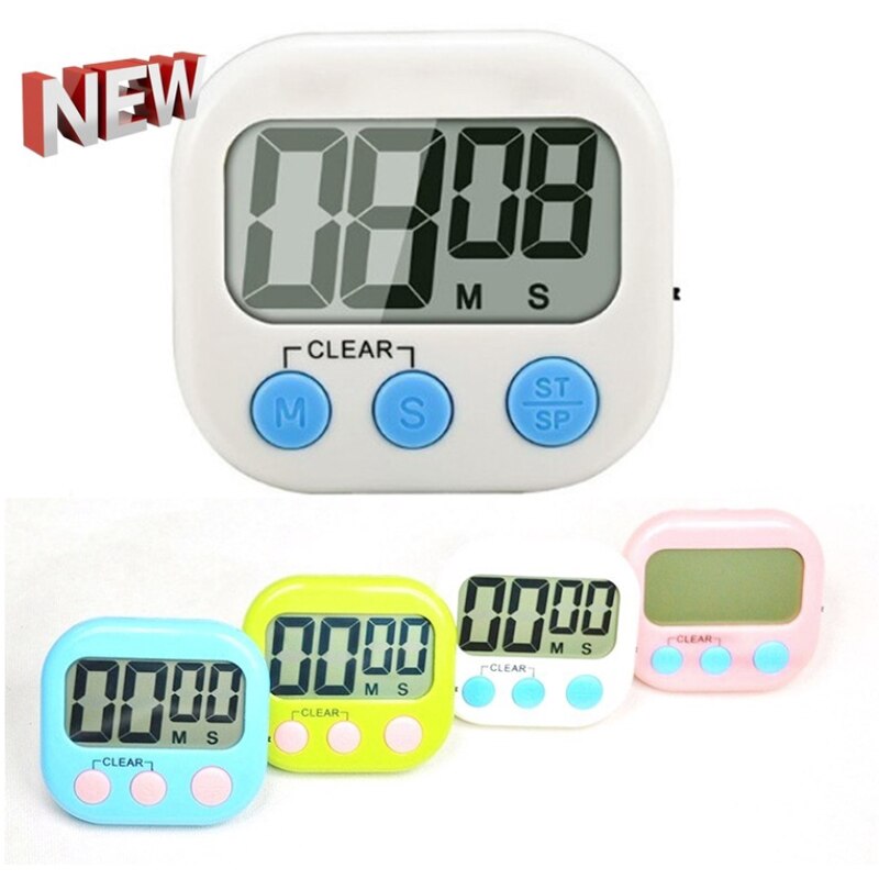 Magnetic Digital Timer For Cooking Study Shower Stopwatch Kitchen Timer Manual Electronic Countdown Alarm Clock Mechanical Study