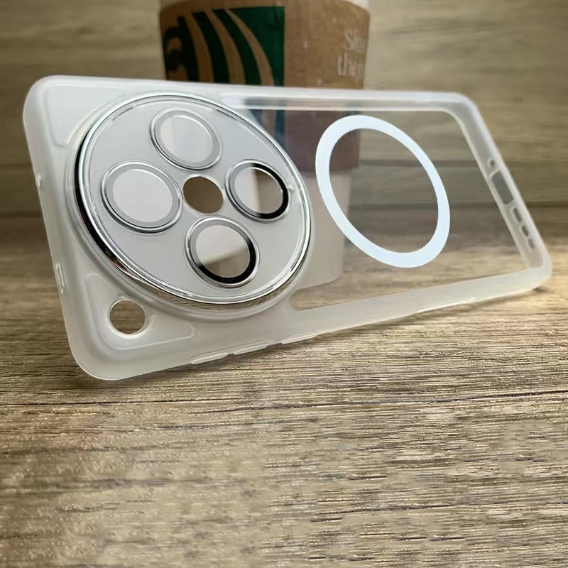 Magnetische Case Voor OnePlus 13 Case Zachte Siliconen Clear MagSafe Telefoon Cover Voor OnePlus 13 5G Een plus 13 Camera Bescherming Shell: WHITE