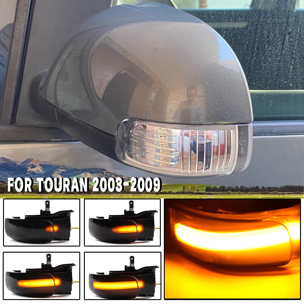 2x Für VW Touran 1T1 1T 2 2003 2004 2005 2006 2007 Dynamische Blinker LED Blinker Licht Seite lampe pfeil spiegel anzeige
