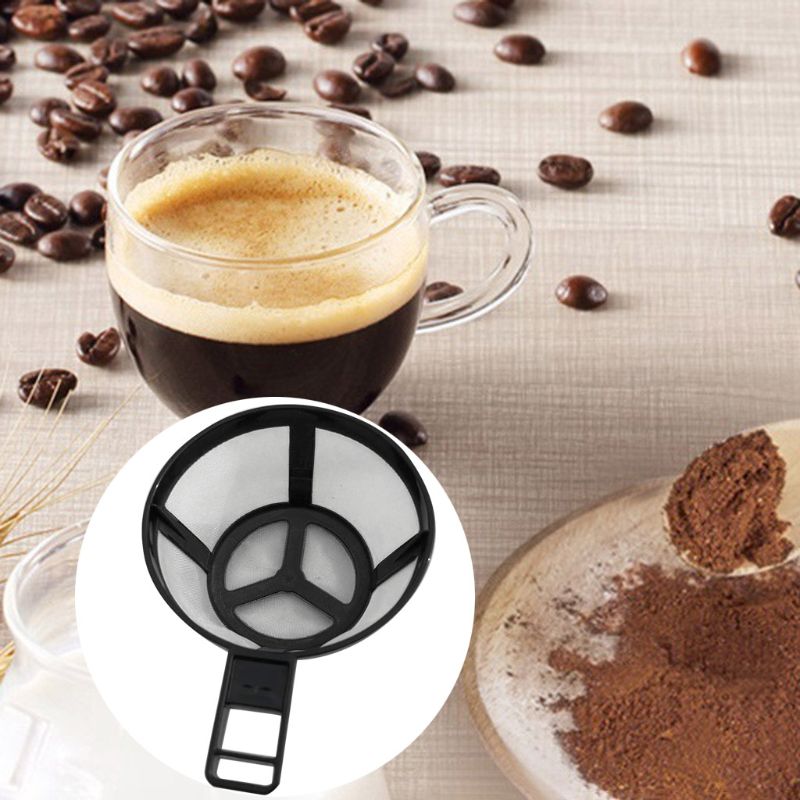 Återanvändbar kaffekanna filterhållare droppnätskorg med handtag köksprylar verktyg 19qe