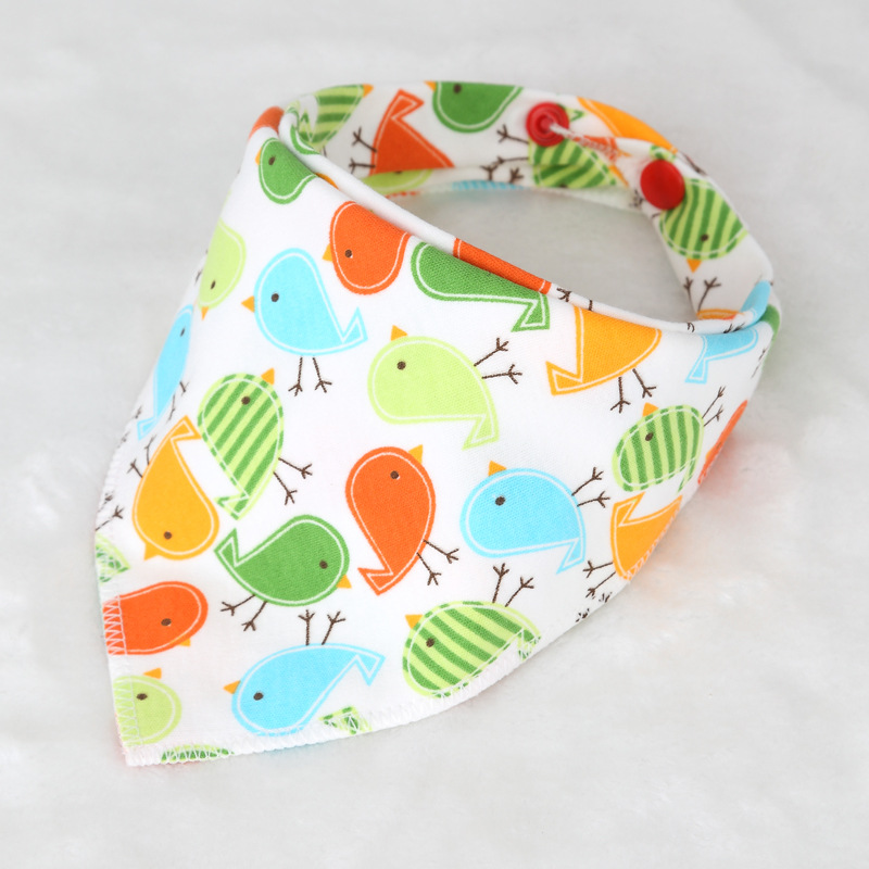 Leuke Baby Bandana Slabbetjes Cartoon Animal Print 100% Katoen Pasgeboren Baby Meisjes Jongens Peuter Driehoek Sjaal: Chicks