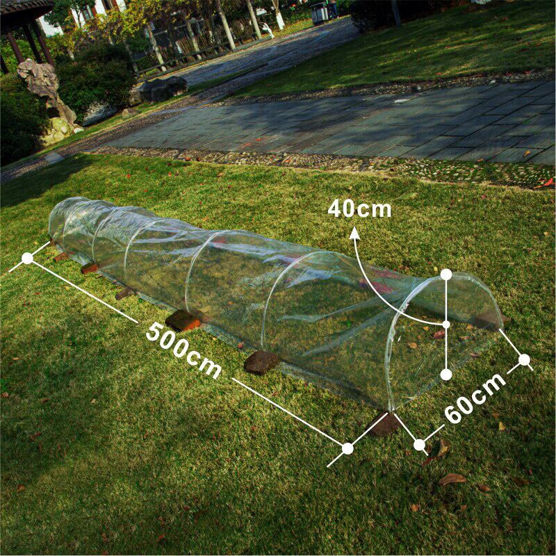 Agricultural Garden PE Greenhouse Plants Frame Protector Roof Panels Hothouse Warm Room Cover Plant Cover 5 Meters Length