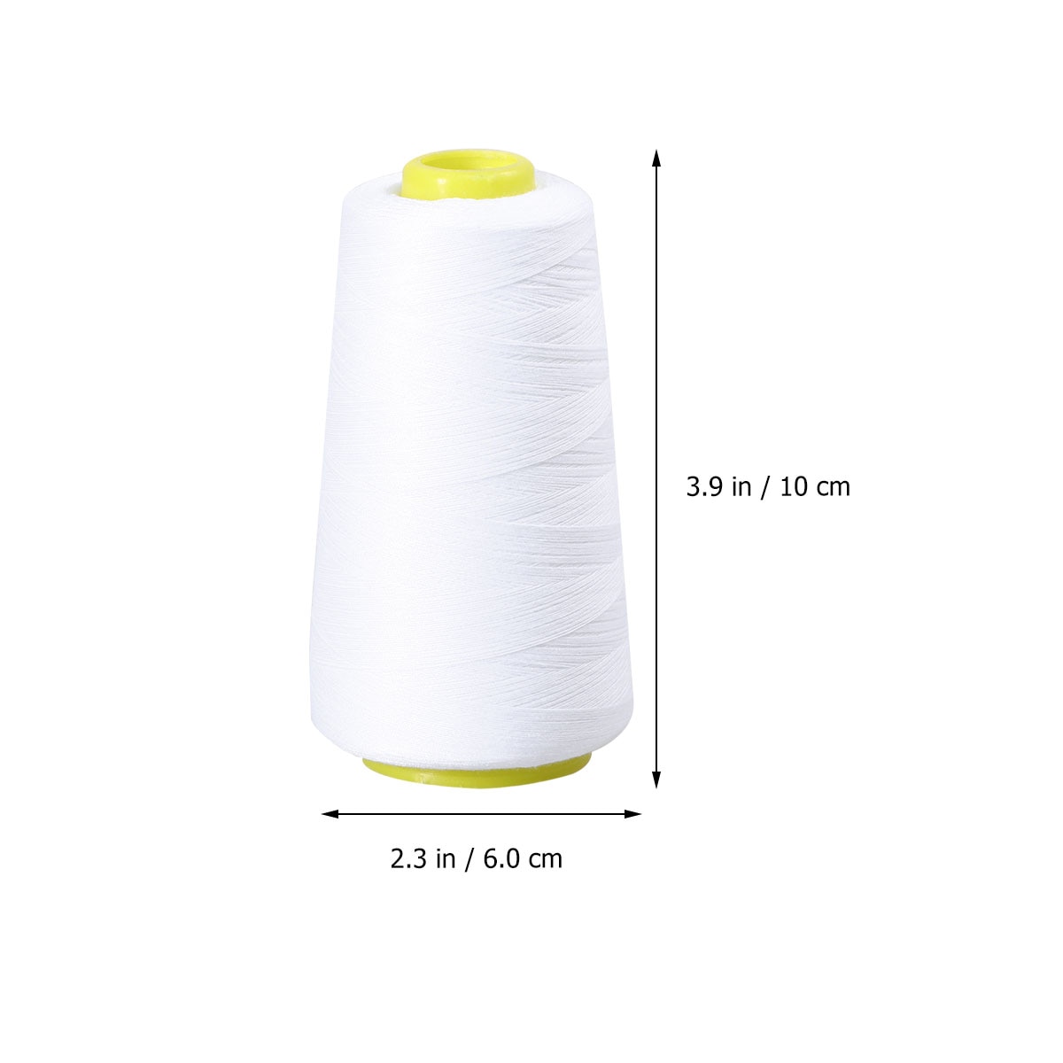 1pc Durable 3000M Yards Overlocking Sewing Machine Industrial Polyester Thread Metre Cones Metre Cones White Sew Thread
