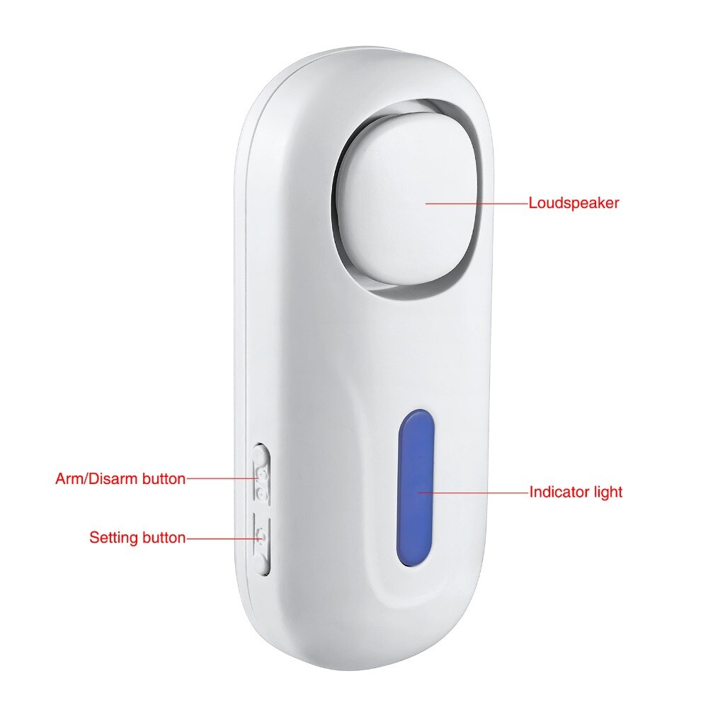 KERUI D2 Door Window Sensor Built-in Siren 120dB Loud Home Security Independent Door Sensor Alarm System With Remote Control