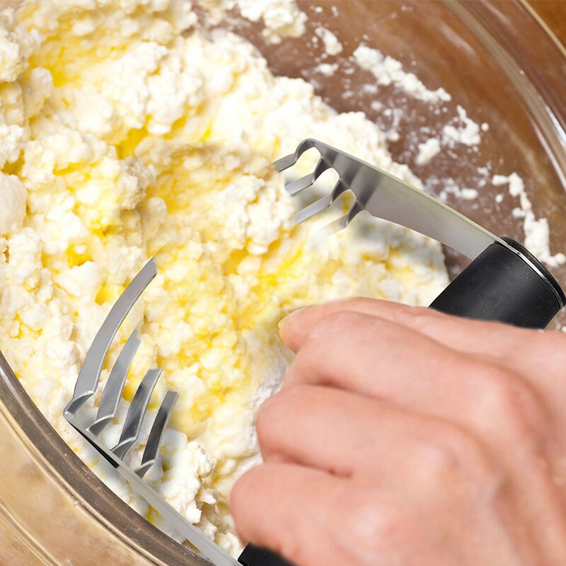 1pc køkkenhåndværksdej blender top kage skærer med kraftige knive i rustfrit stål bageværktøj