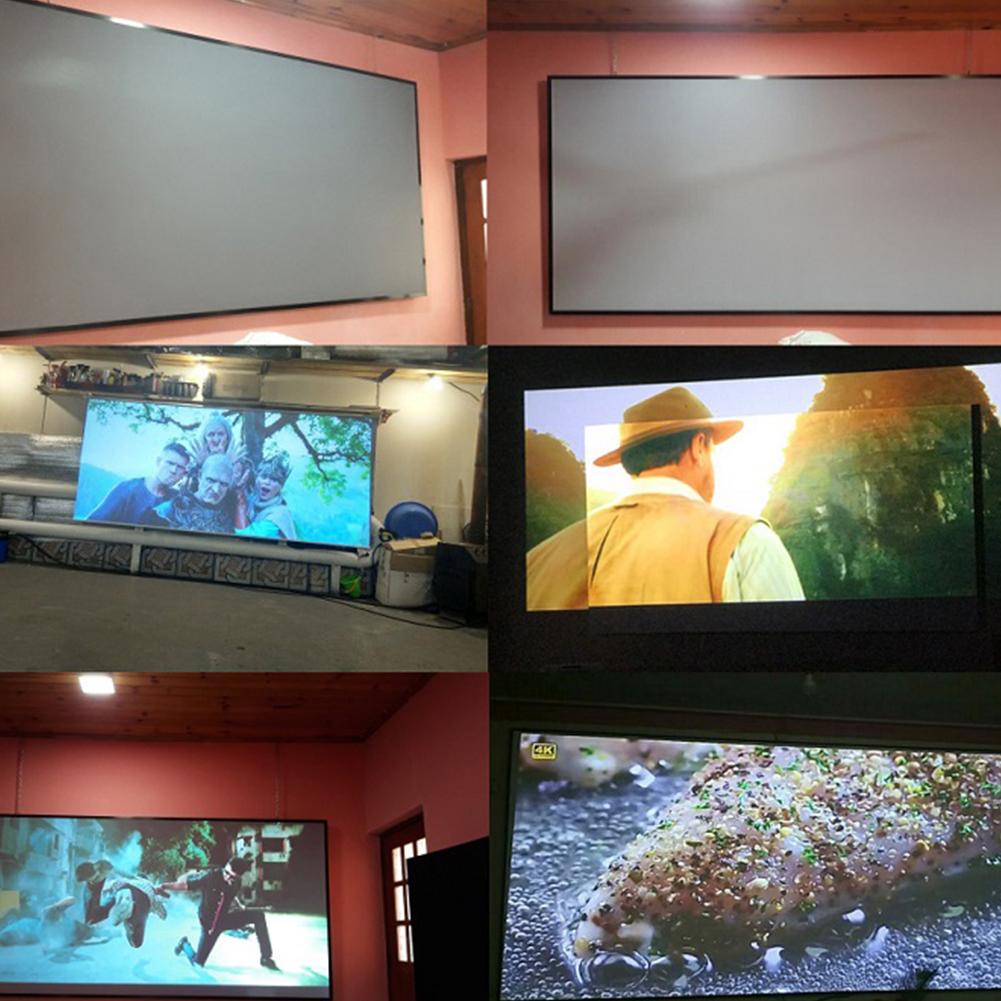 Projector Simple Curtain Home Outdoor KTV Office Portable 3d HD Projector Screen