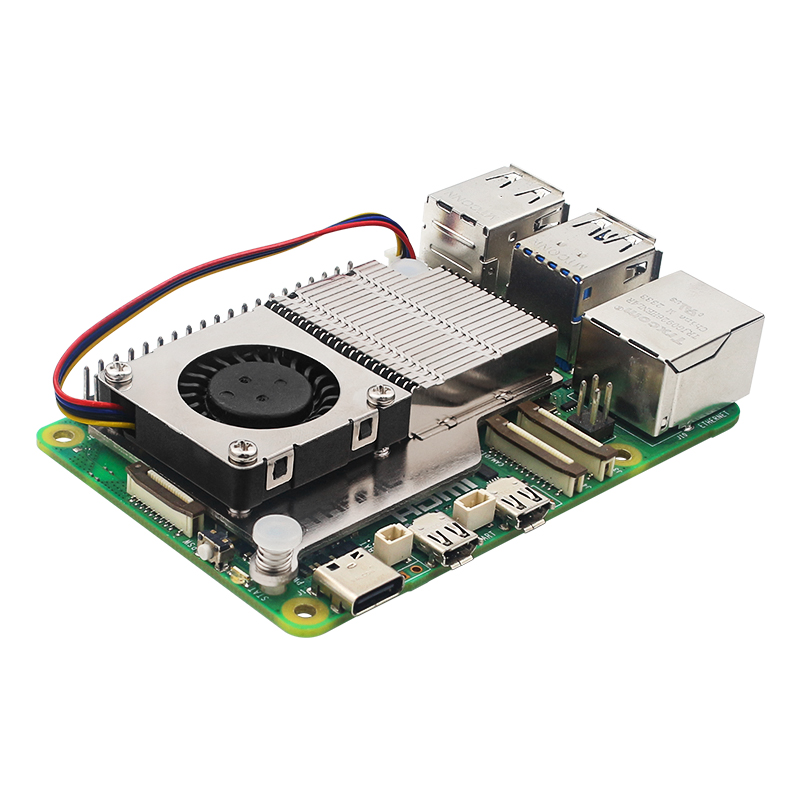 Argon THRML 30mm Active Cooler For Raspberry Pi 5 Active Cooling PWM Fan Passive Cooling Aluninum Fins Radiator for RPi 5