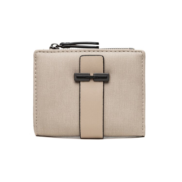 Neue Frauen Brieftaschen Weibliche Pu Leder Geldbörsen Kurzen Haspe Geldbörse Tragbare Multi-funktionelle Geld Tasche Münze Karte Halfter kupplung: Beige