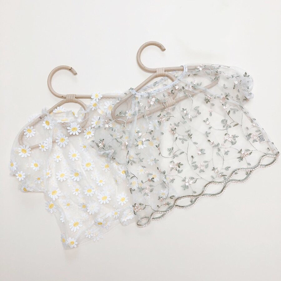 0-24m flicka kläder spets blommiga solskydd kläder tunna andas luftkonditionering barn jacka kappa soldräkt