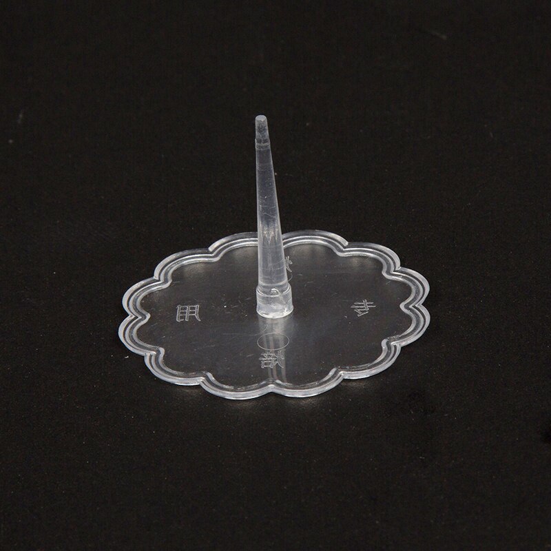 Holaroom supports à gâteaux pratiques | 20 pièces, supports à chocolat Fondant en plastique Transparent, support de fond de décoration, accessoires de cuisine