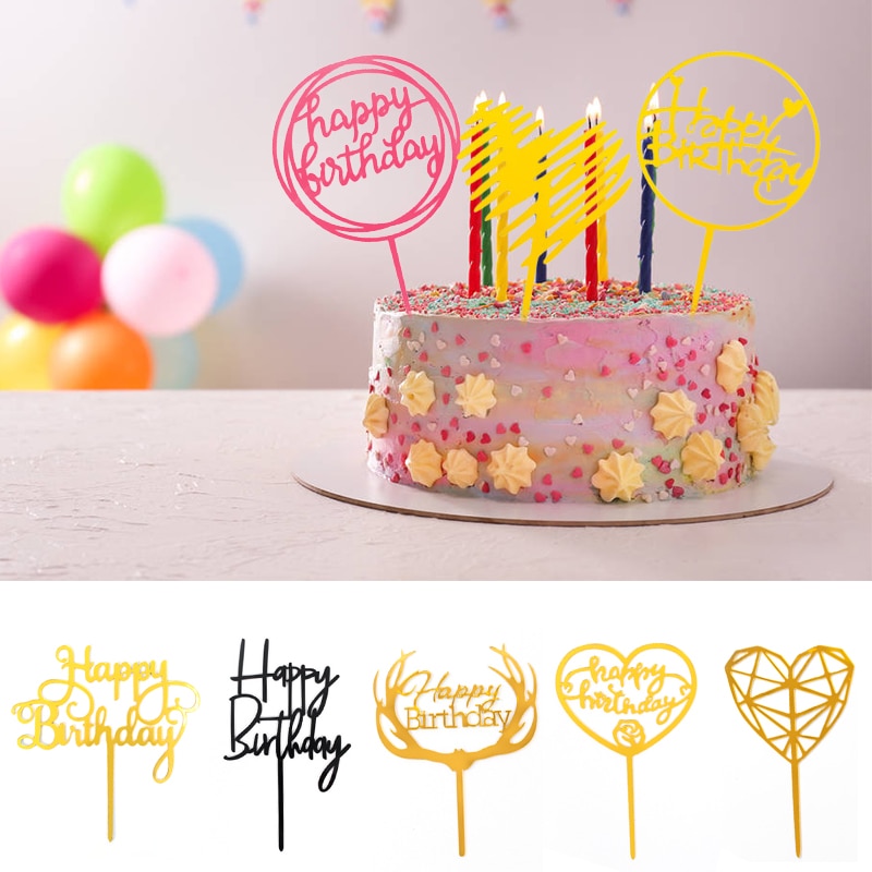 Gittler Glücklich Geburtstag Kuchen Deckel Bling Dekoration Glücklich Geburtstag Kuchen Deckel Mädchen Geburtstag Dekor Multi-bilden