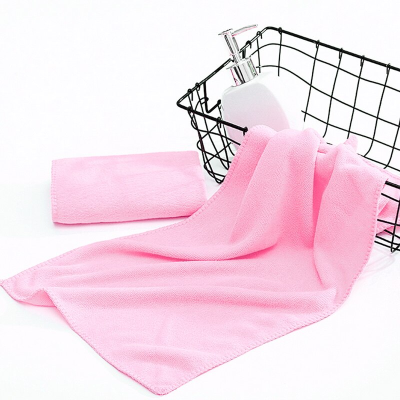 DIDIHOU 30x70cm petit Polyester absorbant petite serviette en microfibre serviette de bain à séchage rapide salle de bain serviettes de cuisine fournitures: 2