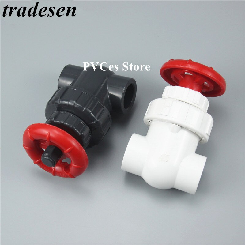 1pcs UPVC I.D 20/25/32/40mm Gate Valve Precision Flow Control PVC Sluice Switch Garden Irrigation Aquarium PVC Ball Valve