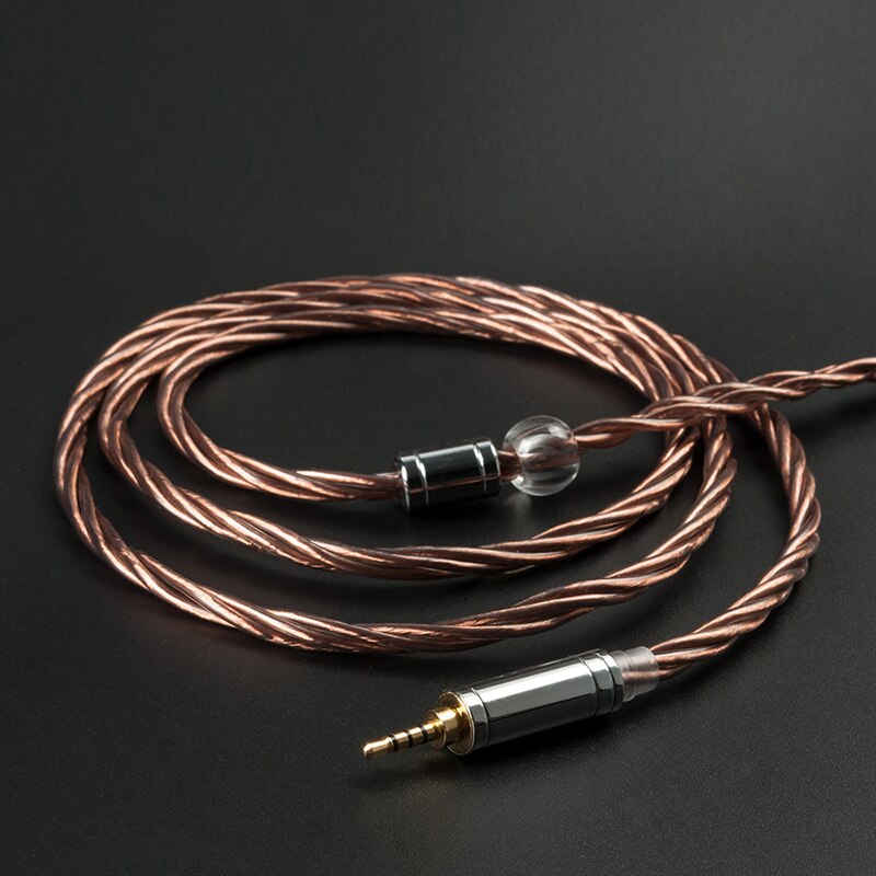 Yinyoo 4 core 5N UPOCC Single Crystal copper Upgraded Cable MMCX/0.78/QDC 2.5/4.4/3.5MM Connector KZ AS10 ZSX BLON BL03 BL05