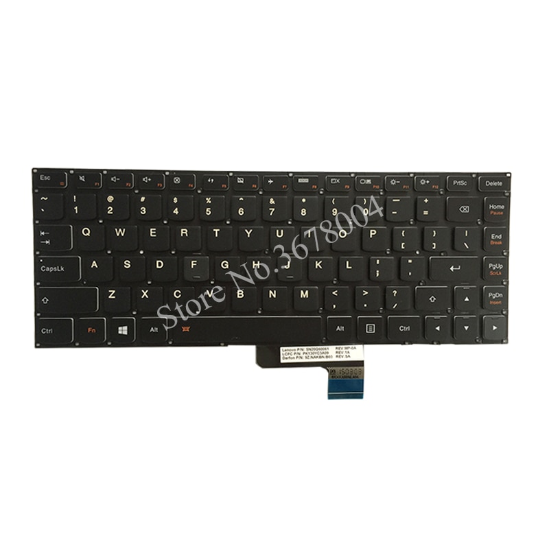 US clavier d'ordinateur portable pour Lenovo Ideapad yoga 2 13 14 yoga 2 13 U31 US clavier rétro-éclairé (pas pour pro)