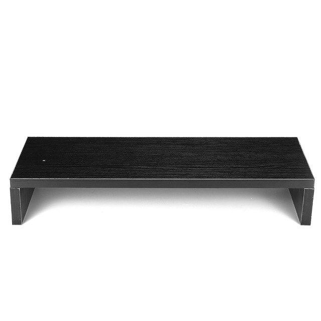 Moniteur de bureau support Riser écran d'ordinateur Riser ordinateur portable support d'ordinateur portable organisateur de stockage pour ordinateur de bureau: Black