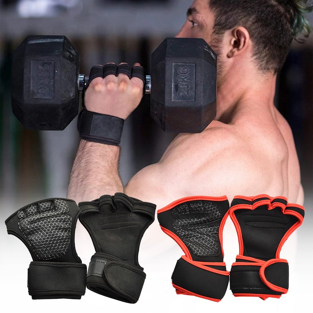Weight Lifting Training Gloves For Women Men Fitness Sports Body Building Gymnastics Grips Gymnastics Hand Wrist ProtectorGloves