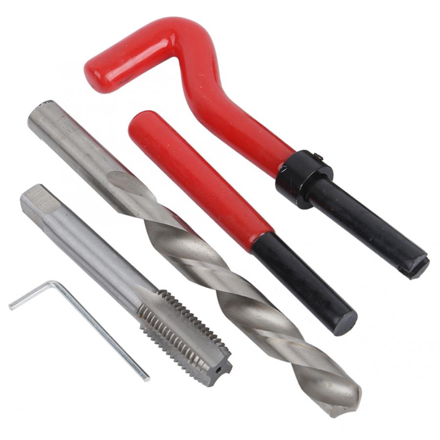 25pcs M12 Thread Repair Kit Thread Tap Drill Bit Damaged Threads Repair Tools metric threaded inserts