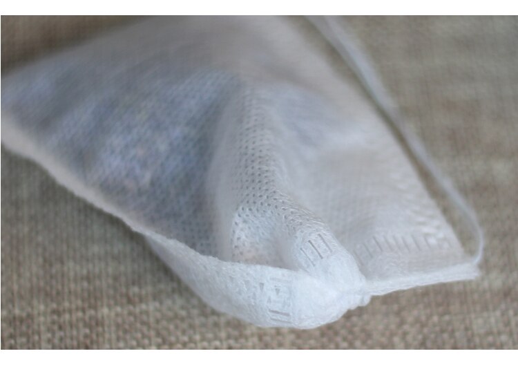 Bolsitas de té con cordón perfumado, bolsa vacía con filtro de sellado de 5x7CM, hierbas y especias utensilios para cocinar, 100 unids/lote: 6X8CM