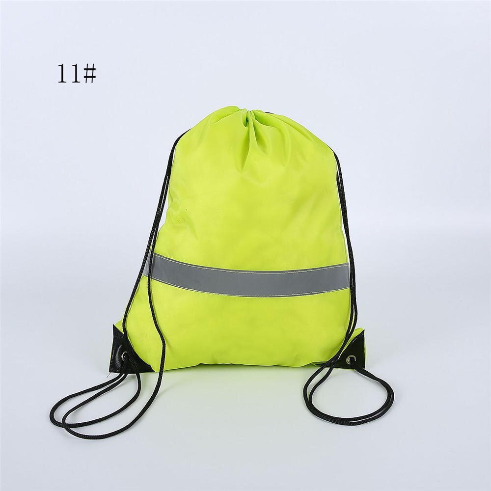 Zaino in nylon con coulisse zaino scuola di nuoto kit PE zaino per studenti sport impermeabile palestra viaggiare bambini adulti fitness: 11