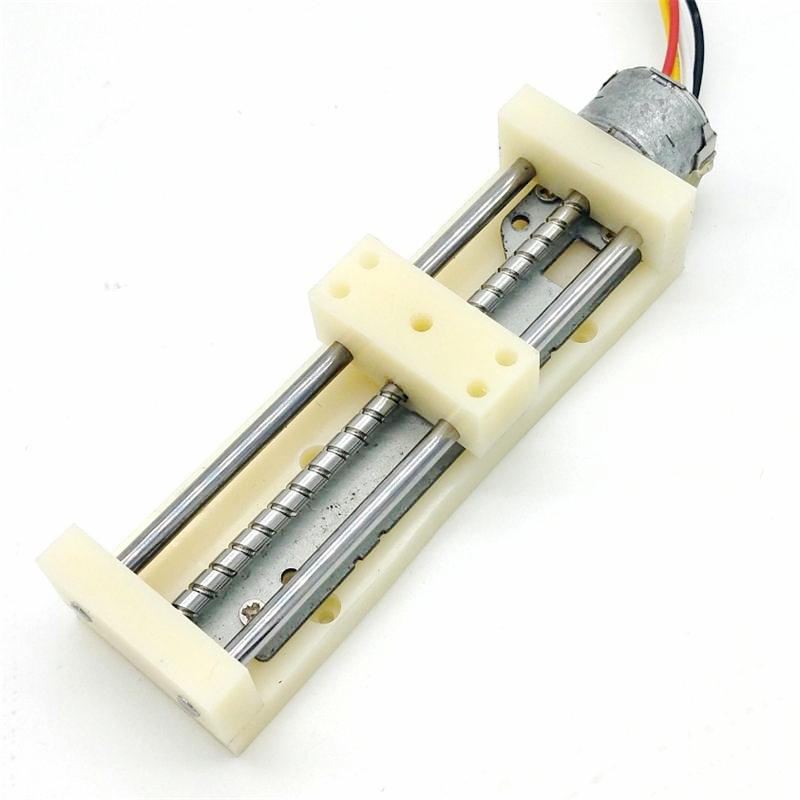 Slide table screw linear stepper motor, old motor, slide table, can be used normally