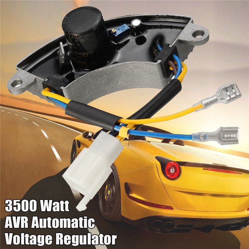3500 Watt Generator Avr Automatische Voltage Regulator Gelijkrichter Avr 250V 220Uf Aluminium Base Cover 6 Draden