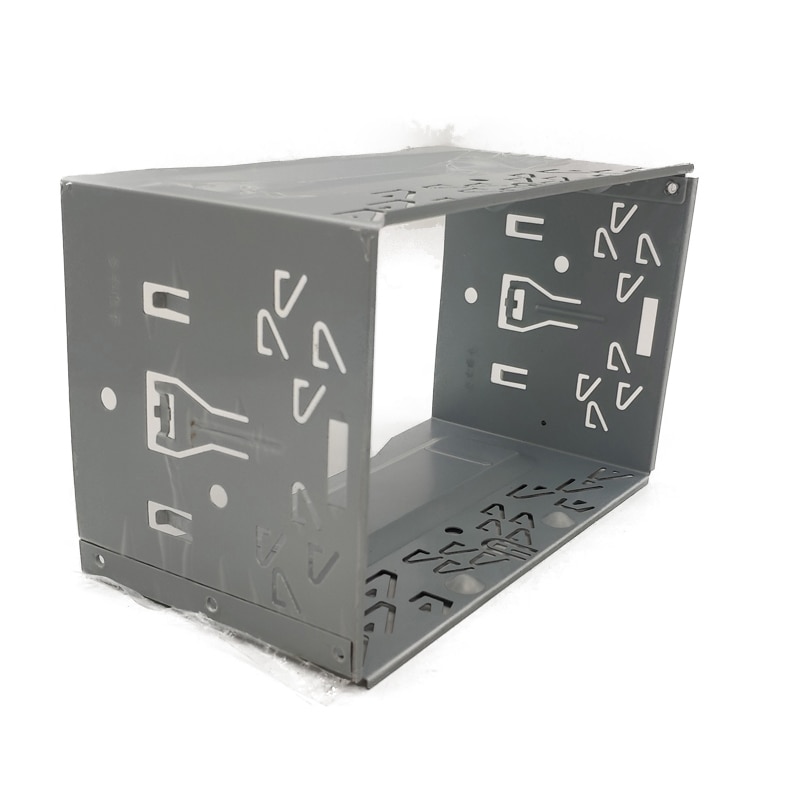 Caja para reproductor de radio para auto, kit de accesorios 2 din, marco para instalación general, unidad frontal