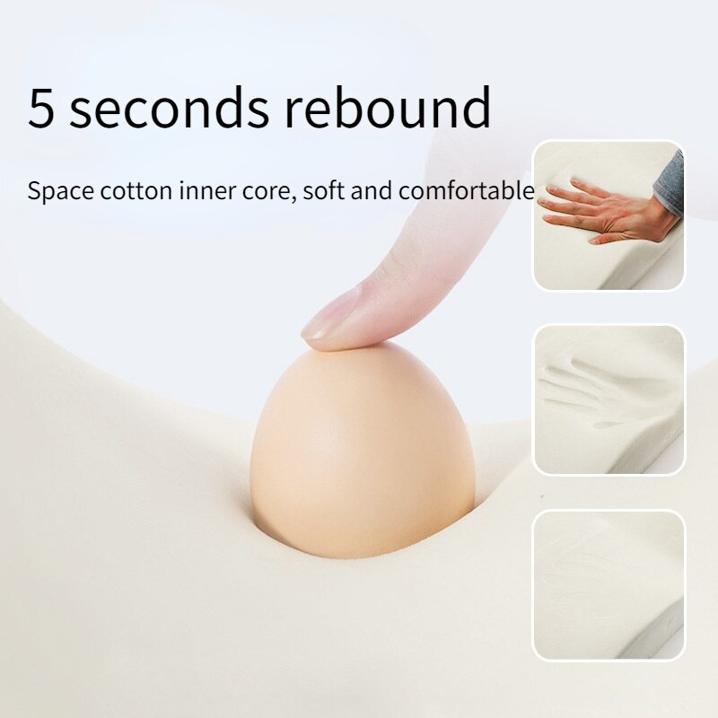 Car Neck Pillows Heart-shaped Memory Foam Soft and Slow Rebound Head Pillow To Relieve Head Pain Automotive General